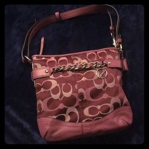 Coach gallery optic signature bag